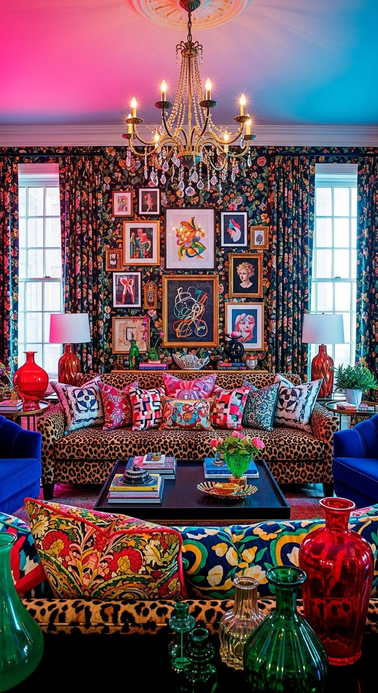 13 Leopard Print Sofa Living Room Ideas for a Glamorous, Wild Interior 6 7. Safari Chic Monochrome