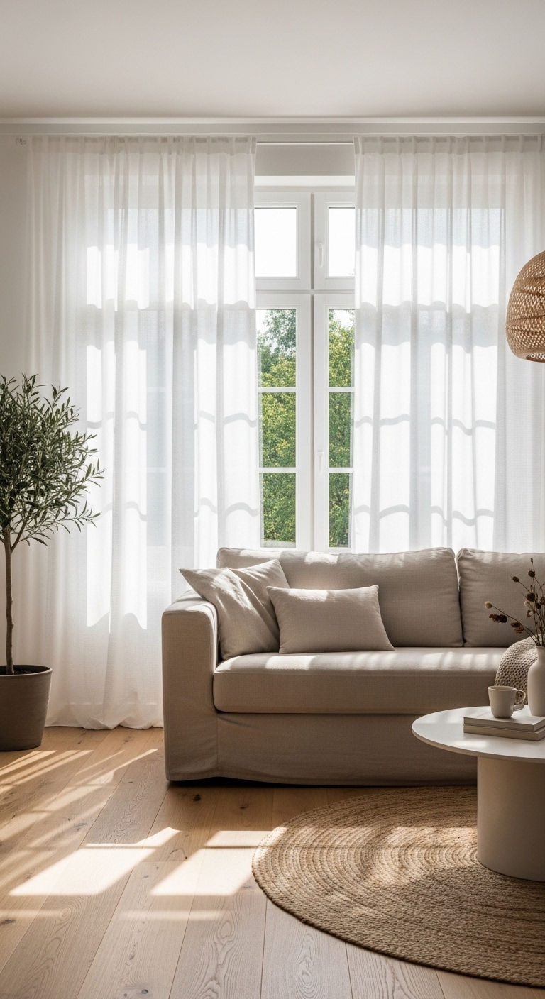 1. Sheer Elegance by the Window