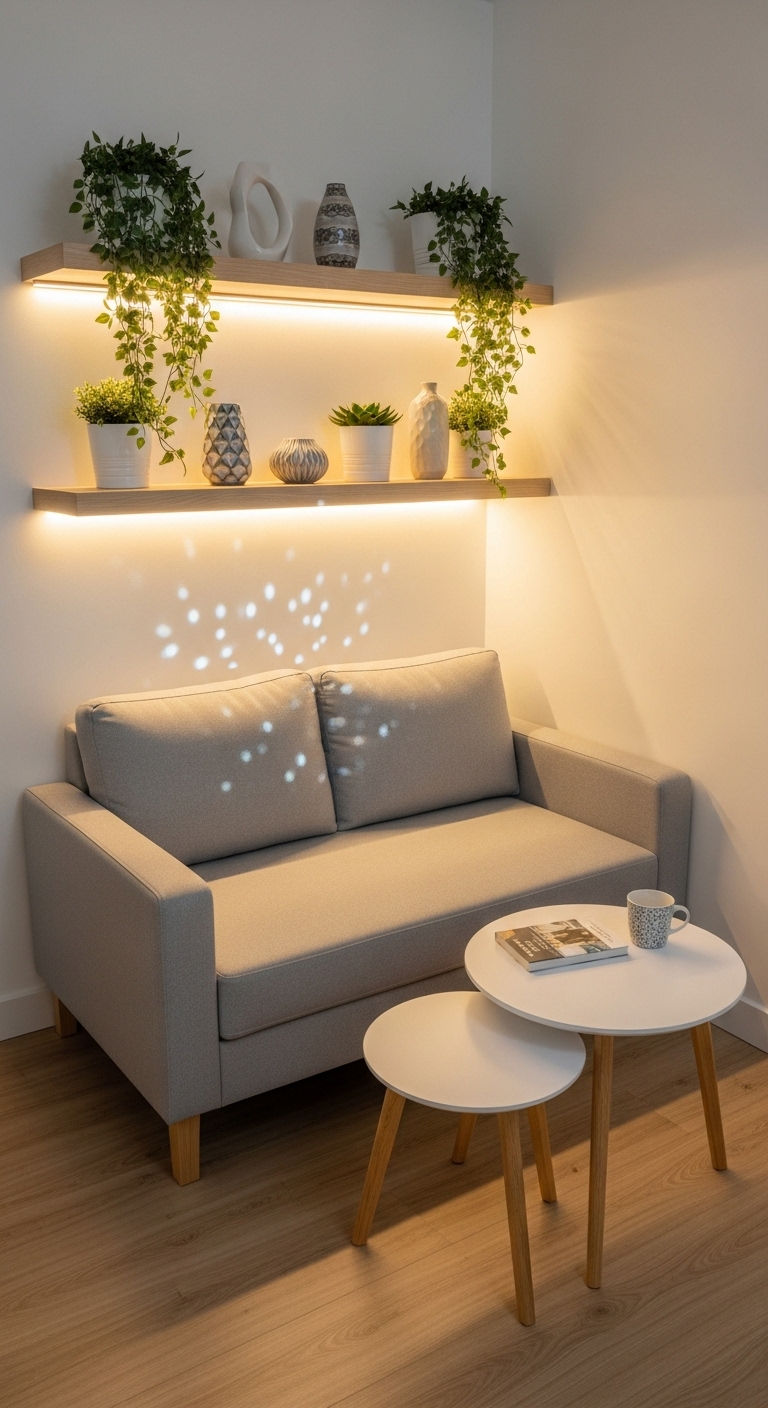 6. Small Apartment Space-Saving Corner