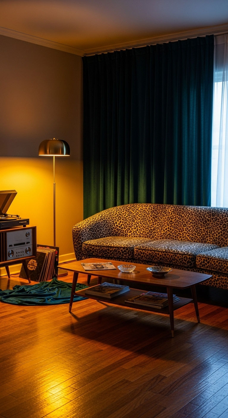 13 Leopard Print Sofa Living Room Ideas for a Glamorous, Wild Interior 9 11. Tropical Glam Escape