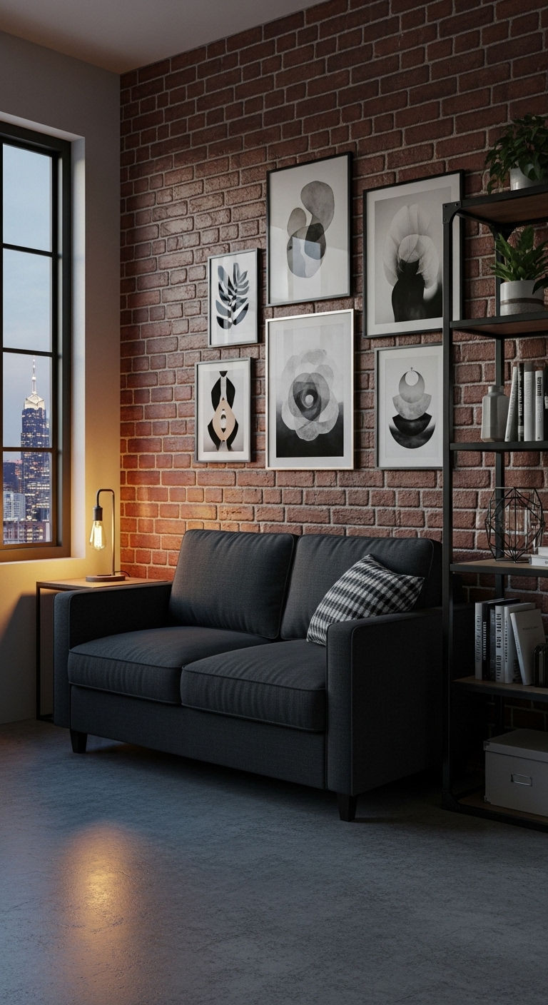 13 Loveseat Sofa Ideas for Small Living Rooms and Tight Spaces 7 6. Urban Studio Chic
