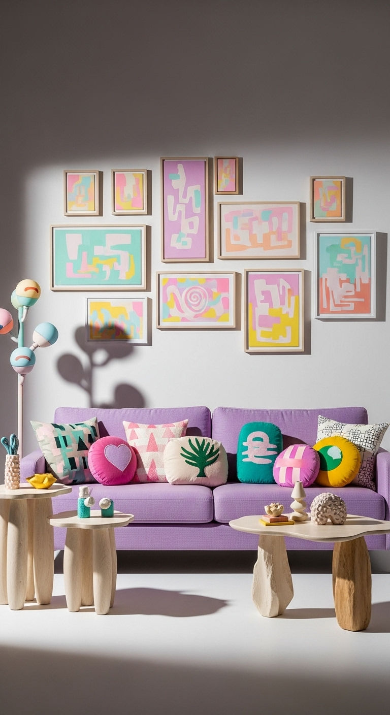 9. Whimsical Art-Filled Space