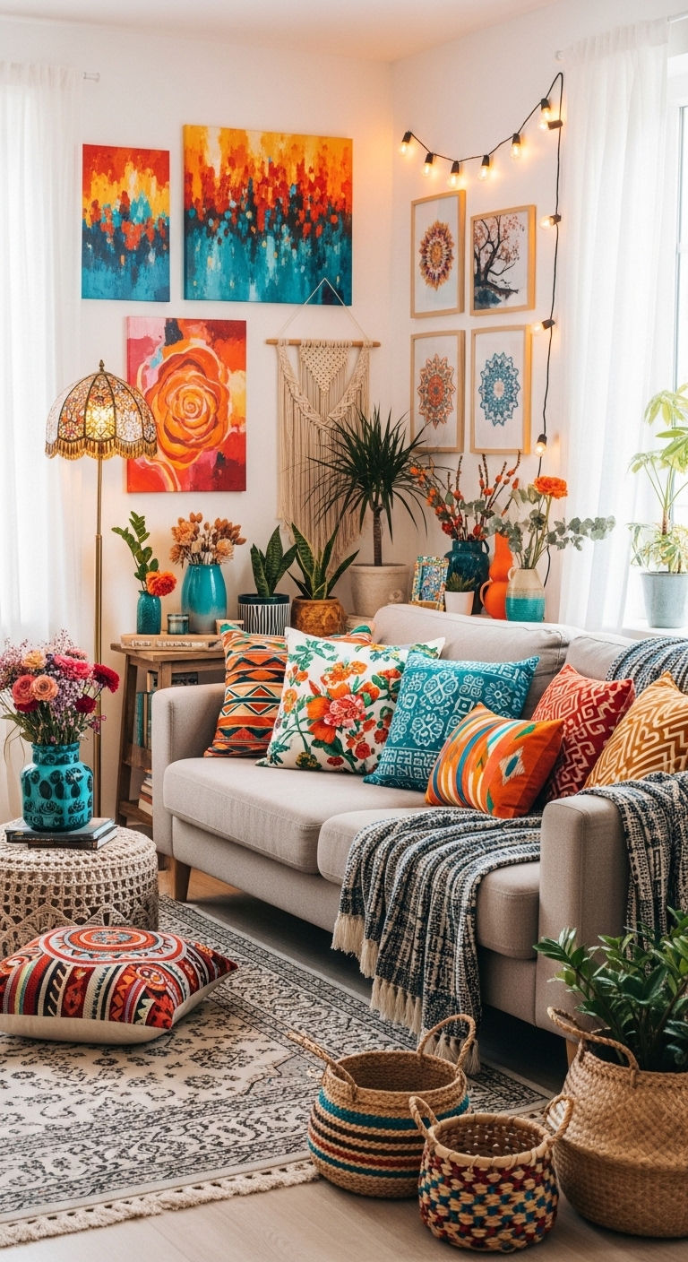 10. Color Pop Boho Vibes