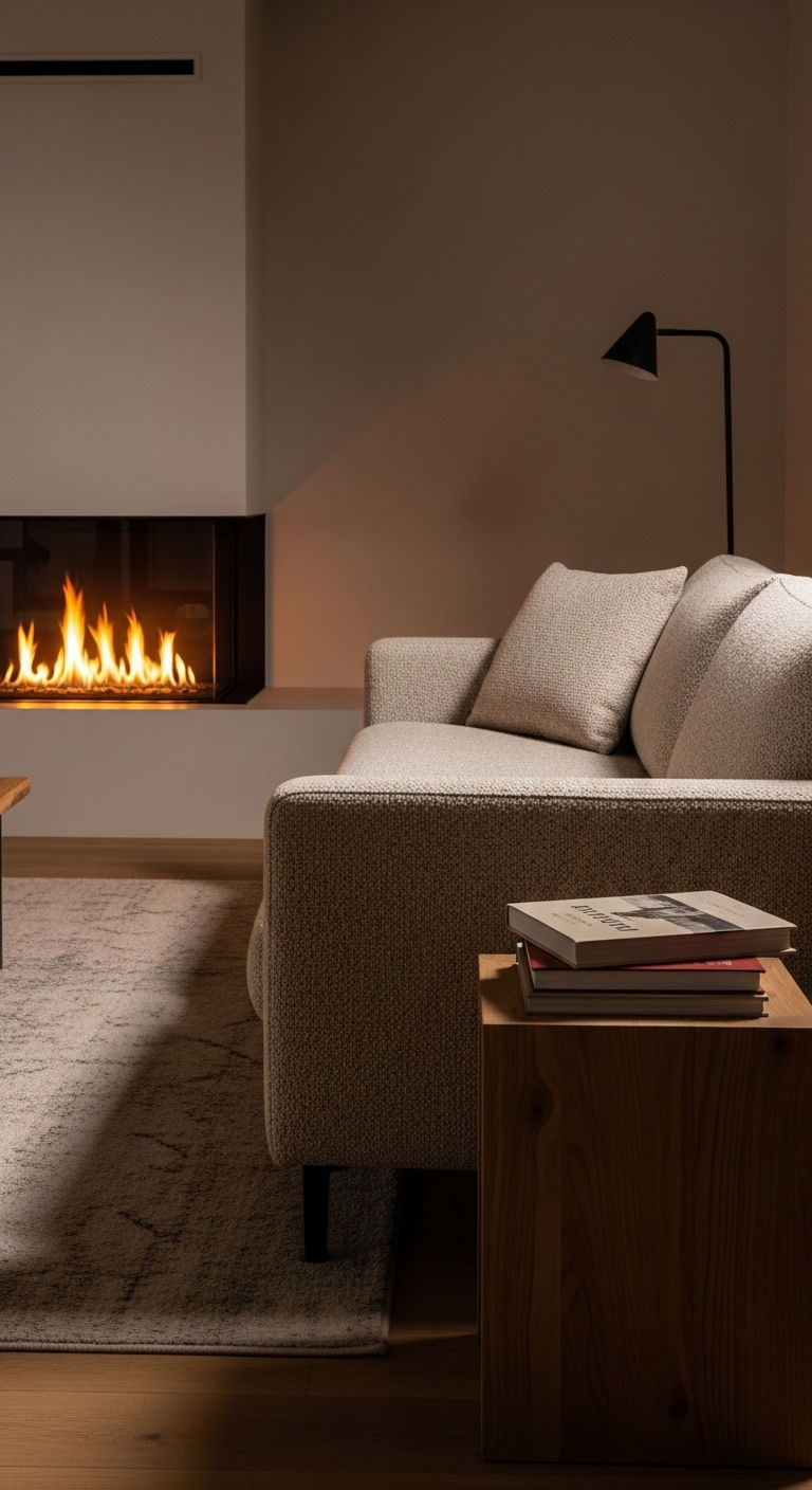 5. Cozy Fireplace Lounge
