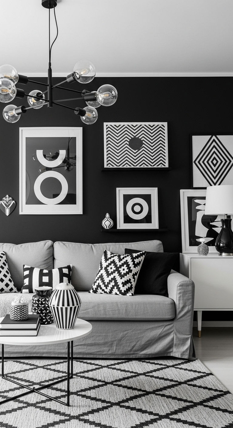 11. Monochrome Linen Elegance