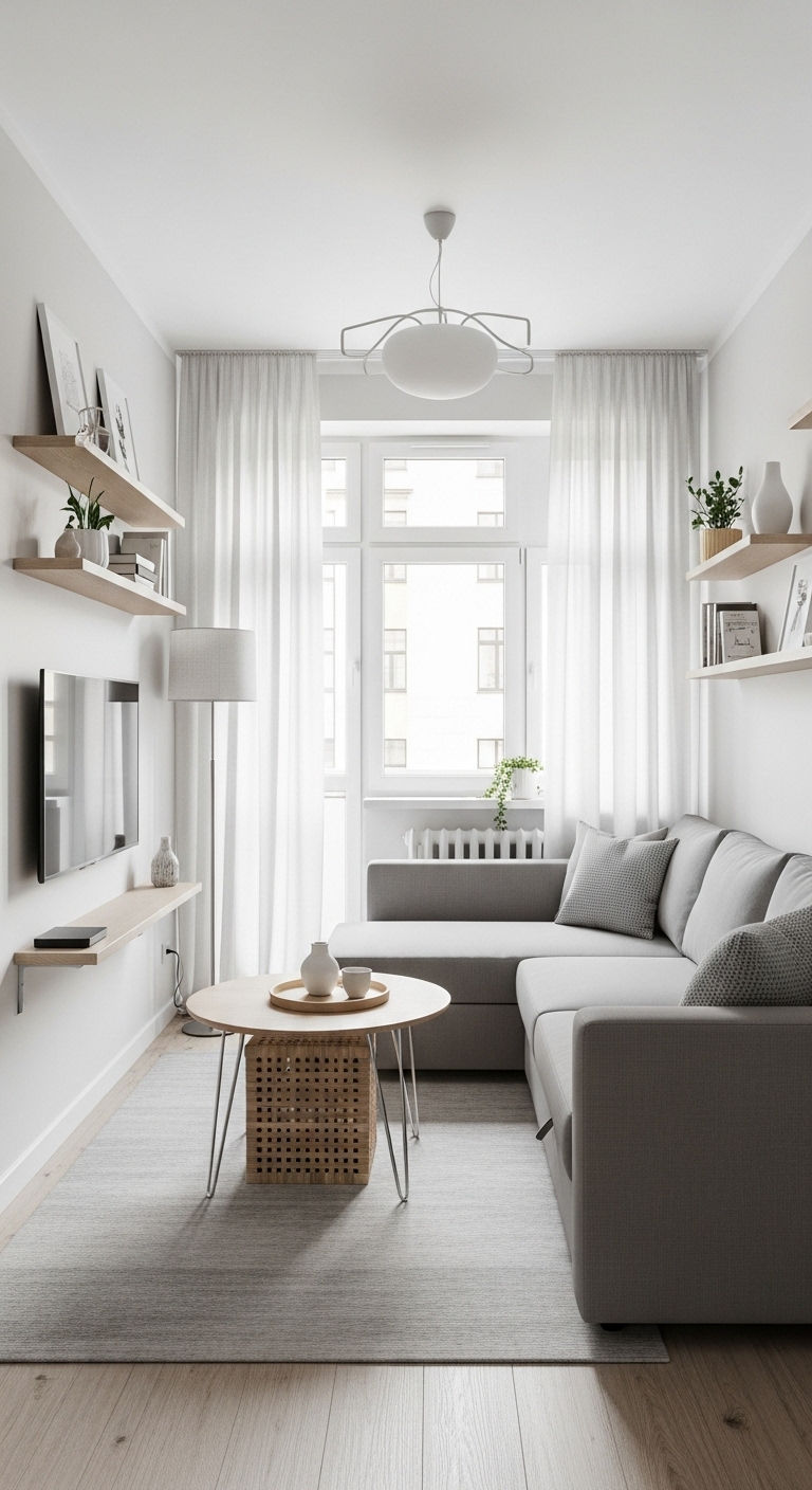 20 L-Shaped Sofa Living Room Layout Ideas for Smart Space Planning 6 5. Small Space Smart Fit
