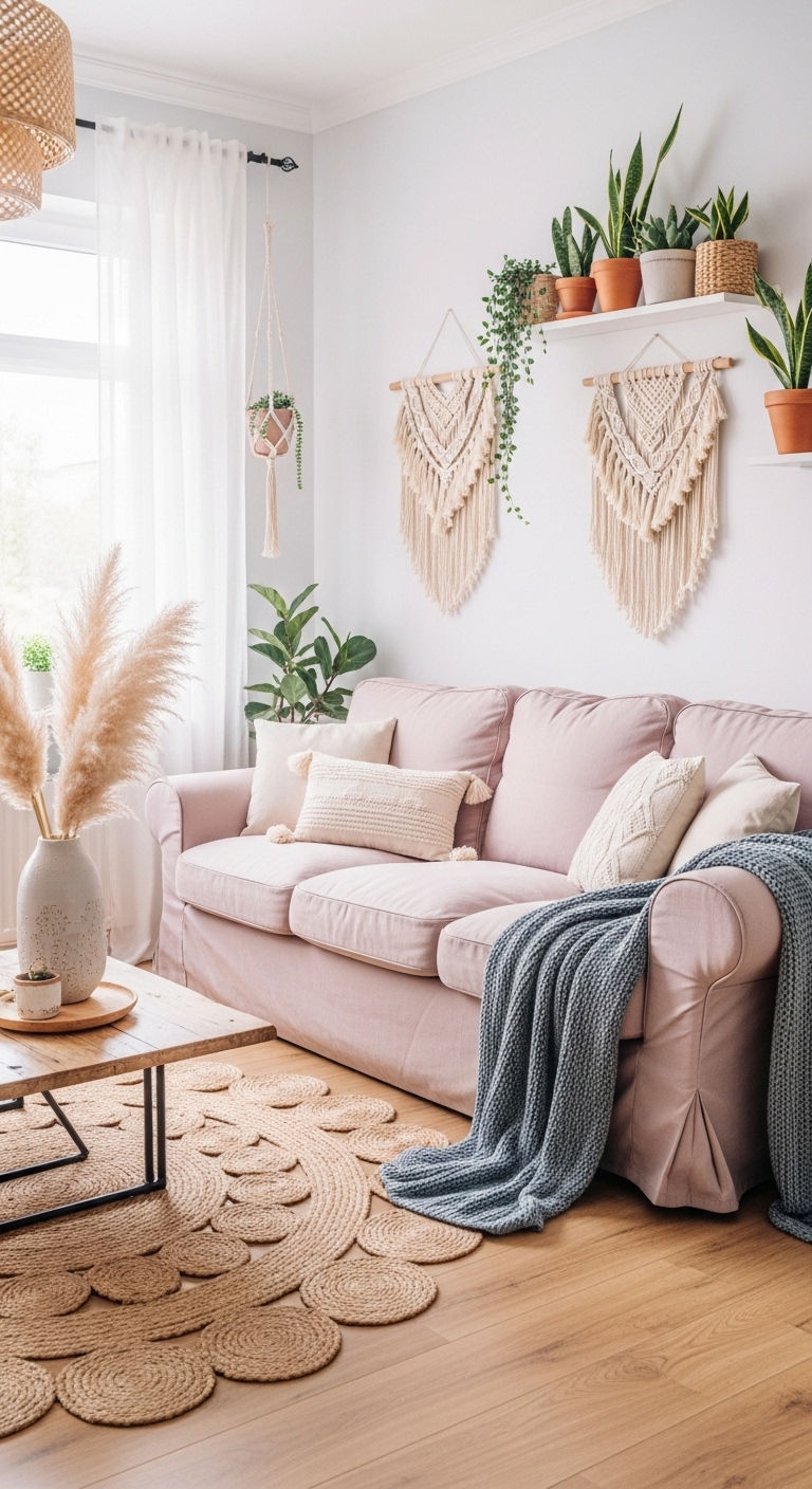 15. Soft Pastel Boho Retreat