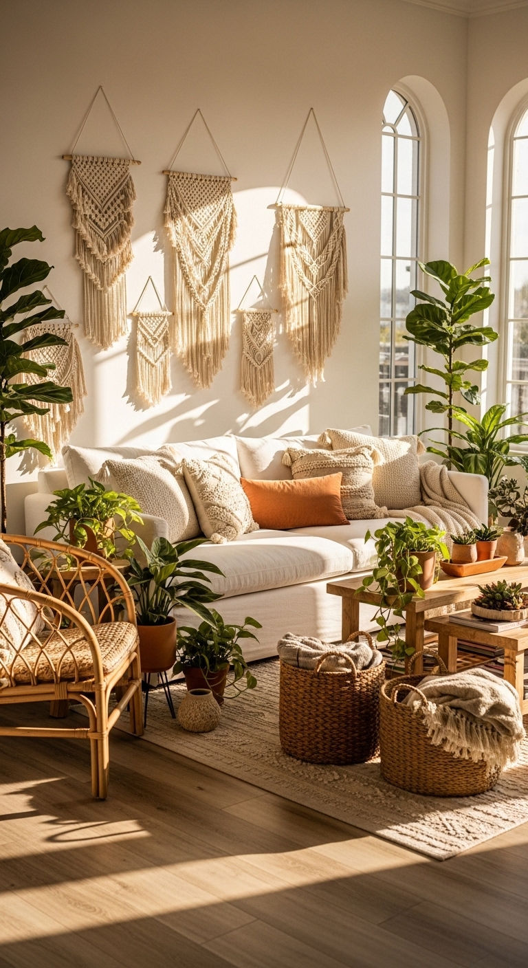 2. Sunlit Boho Linen Haven