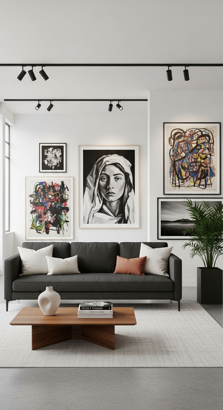 10. Art Gallery Living Room