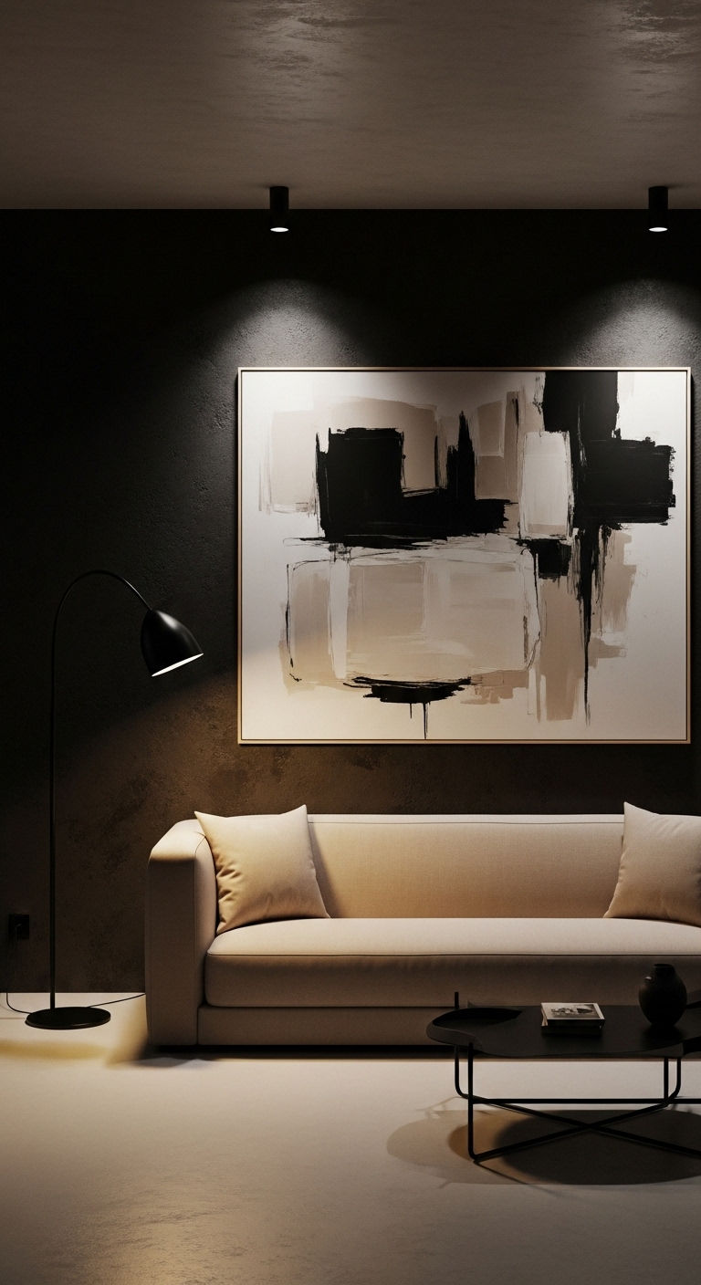 8. Black and Beige Contrast