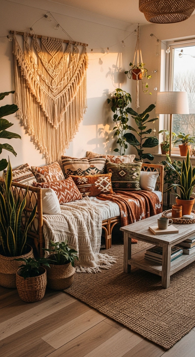 2. Boho Chic Daybed Lounge