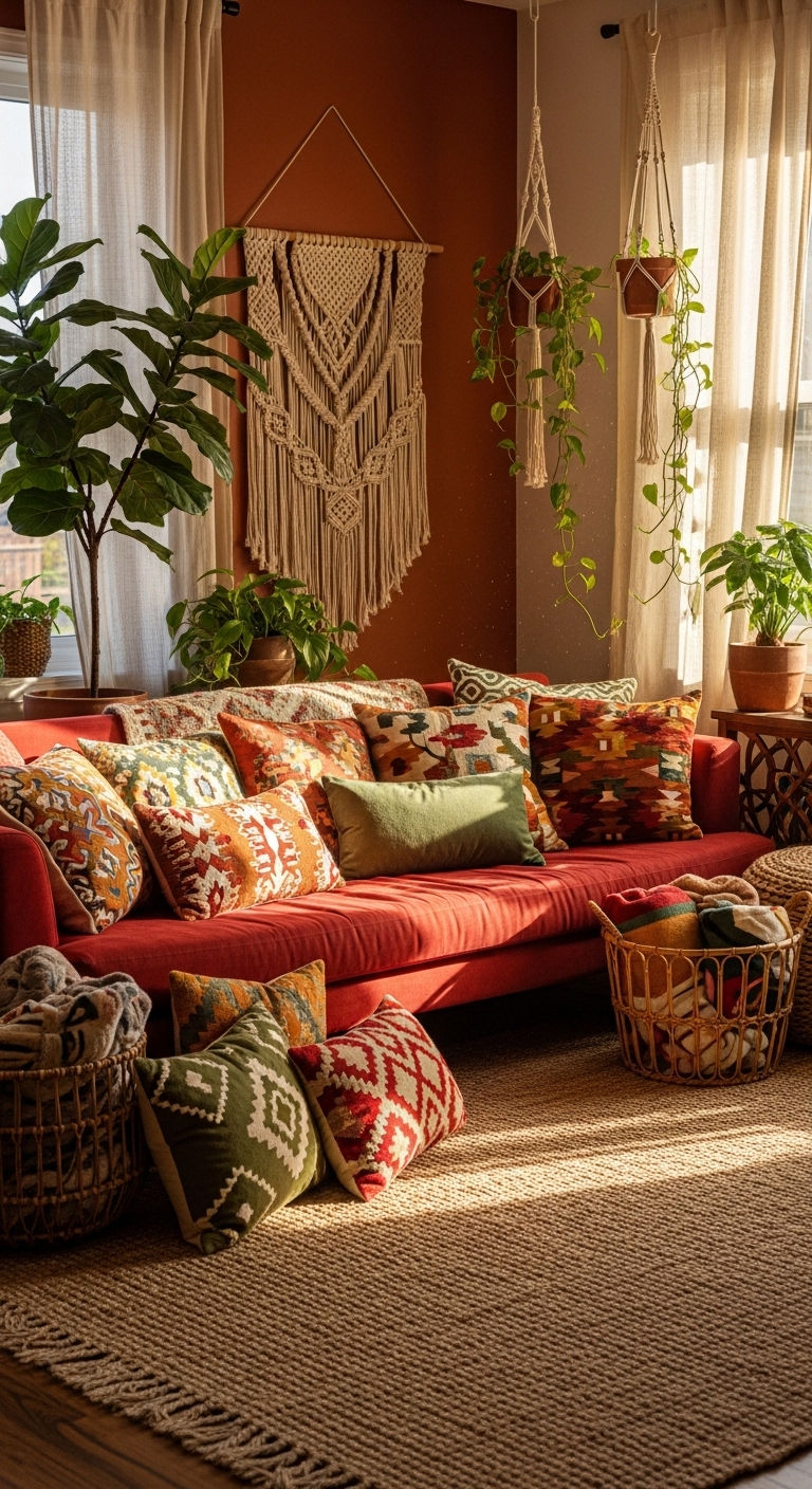 8. Boho Red Fusion