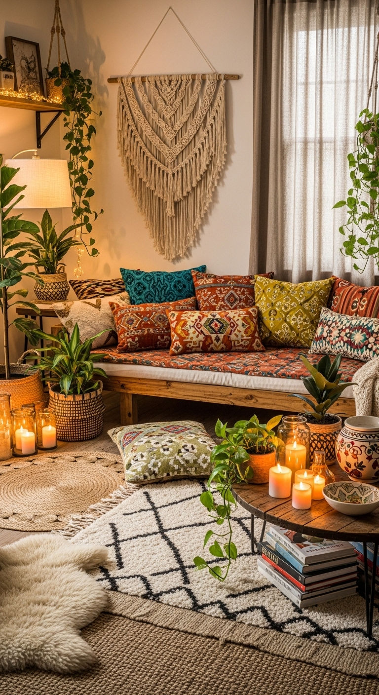 9. Boho Wooden Fusion