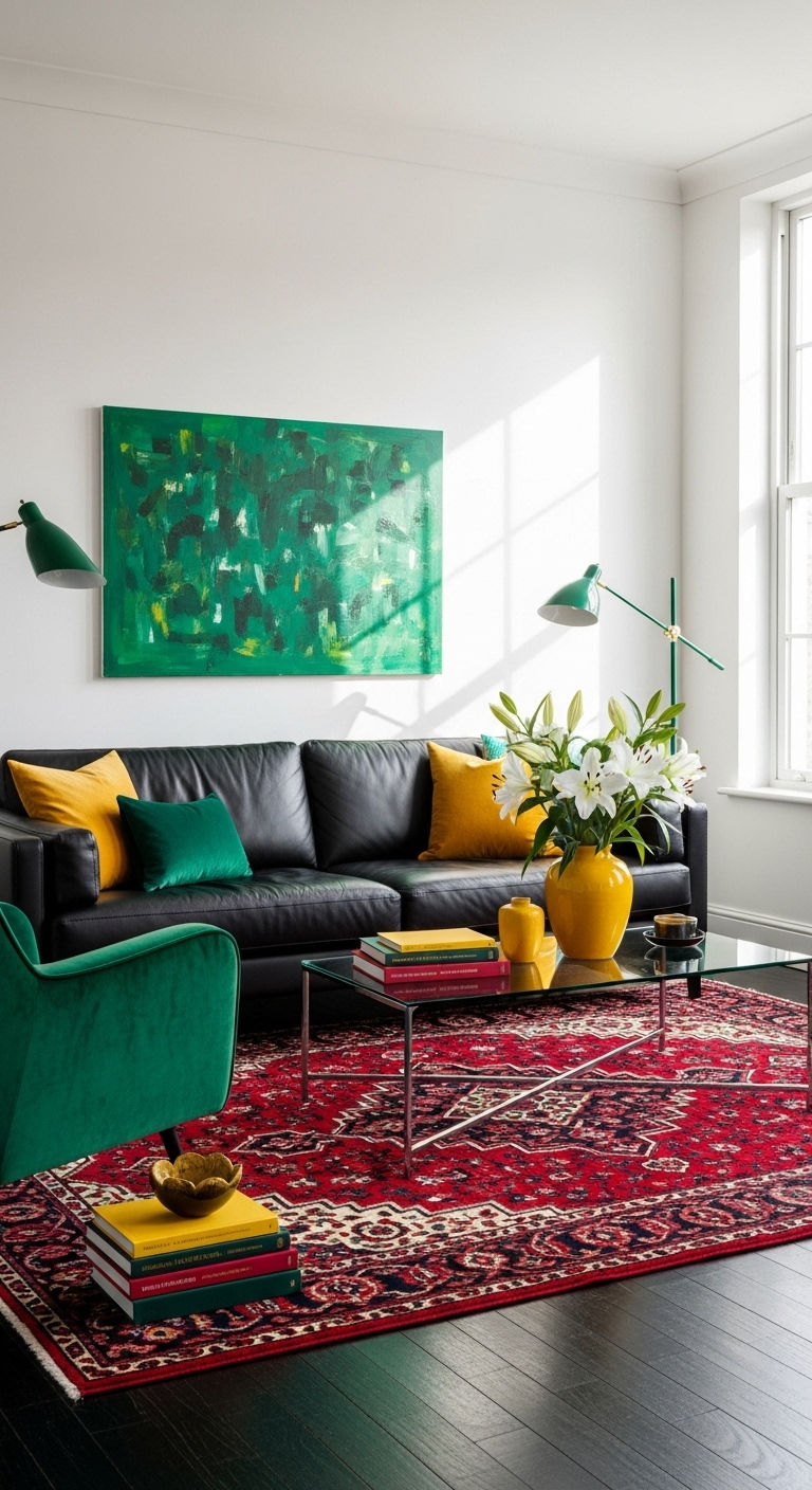 17. Bold Color Pop Contrast