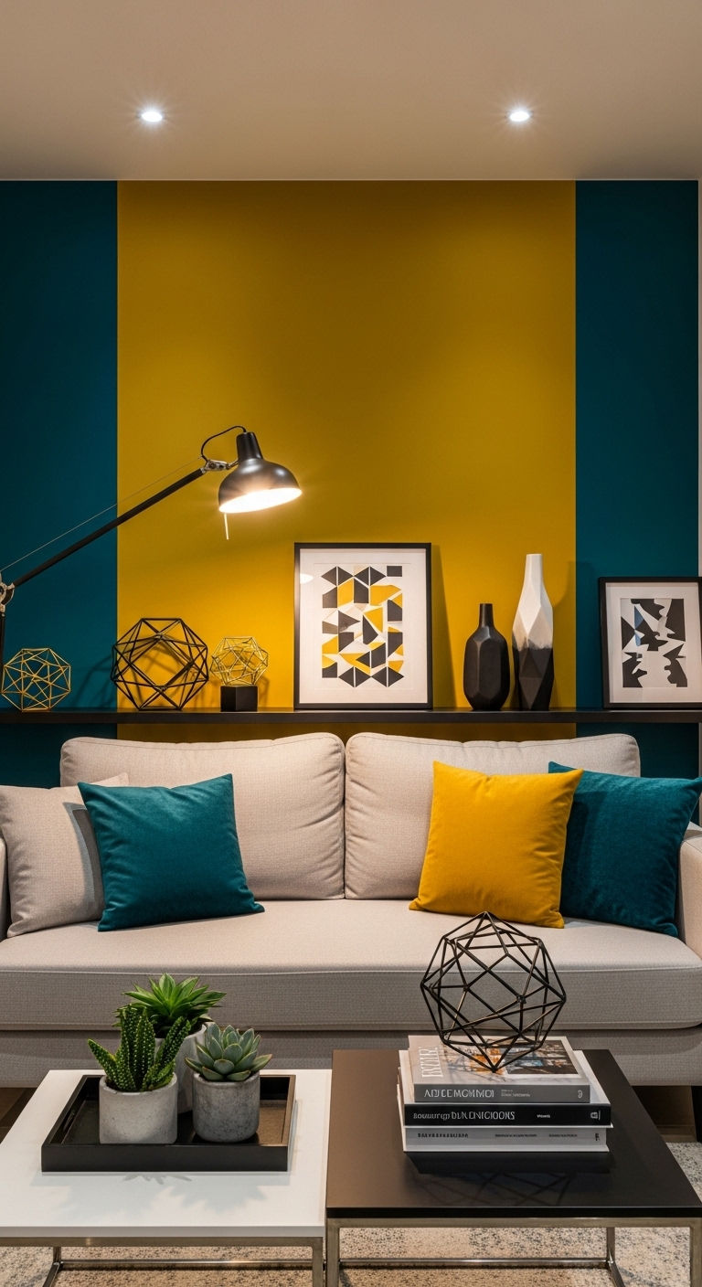 5. Bold Color Pop Wall