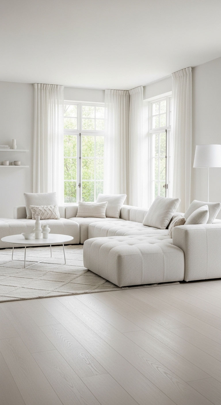 15. Bright White Open Living