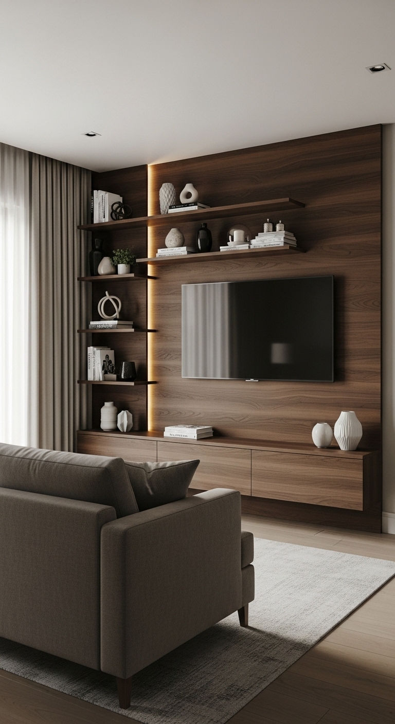 9. Built In TV Wall Layout