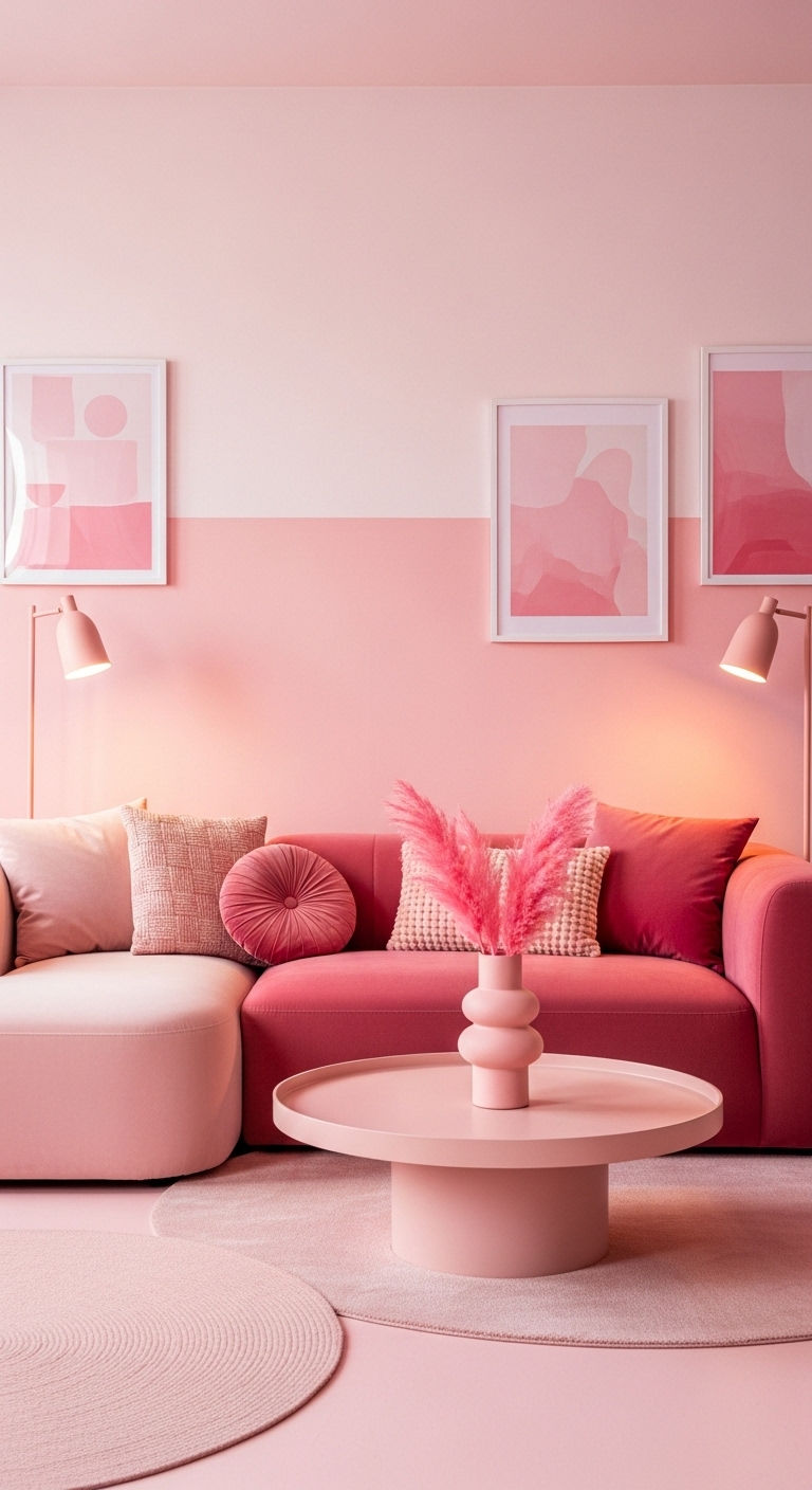 17. Chic Monochrome Pink