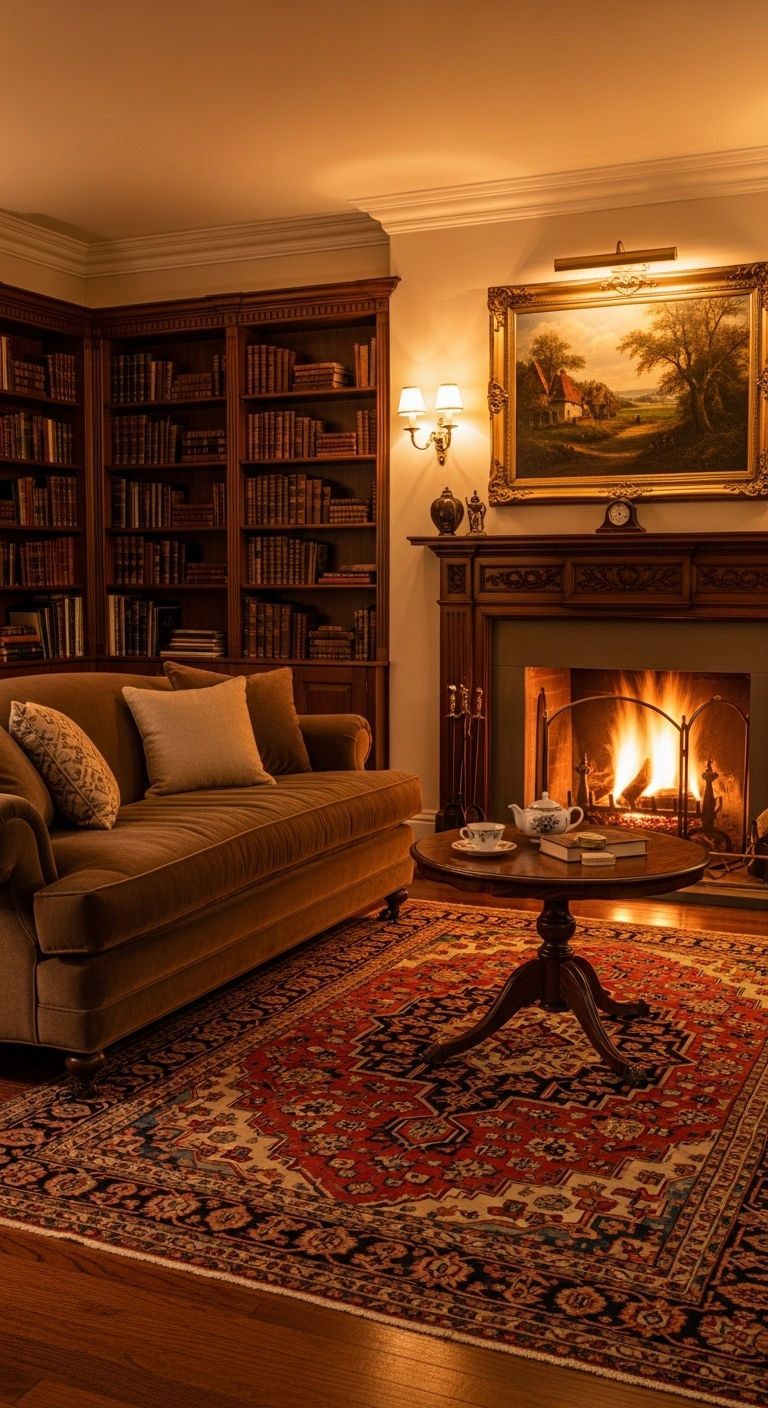 5. Classic Fireplace Glow