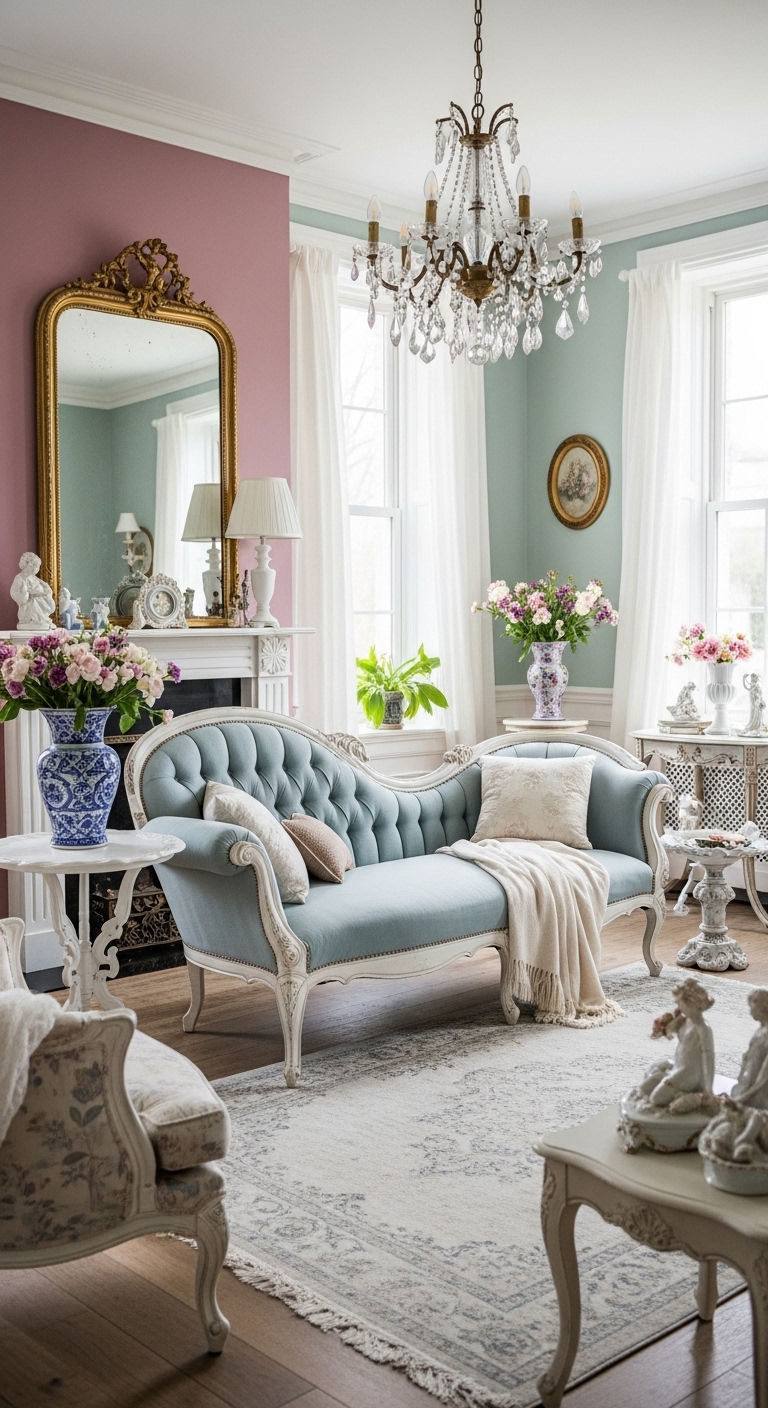 8. Classic French Style Chaise Lounge Elegance