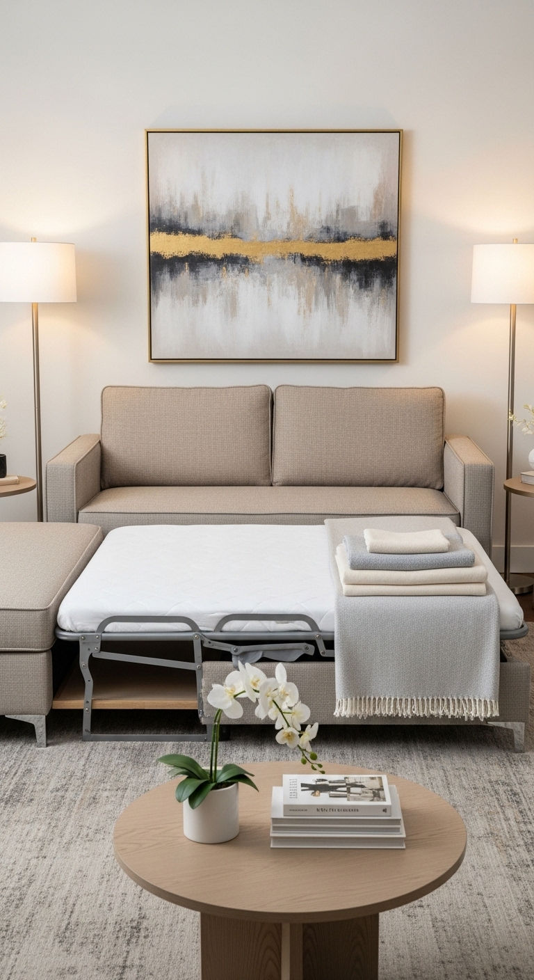 20. Convertible Sofa Bed Elegance