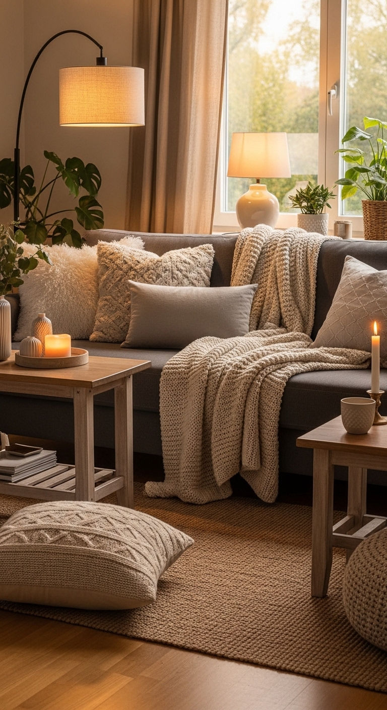 4. Cozy Charcoal Retreat