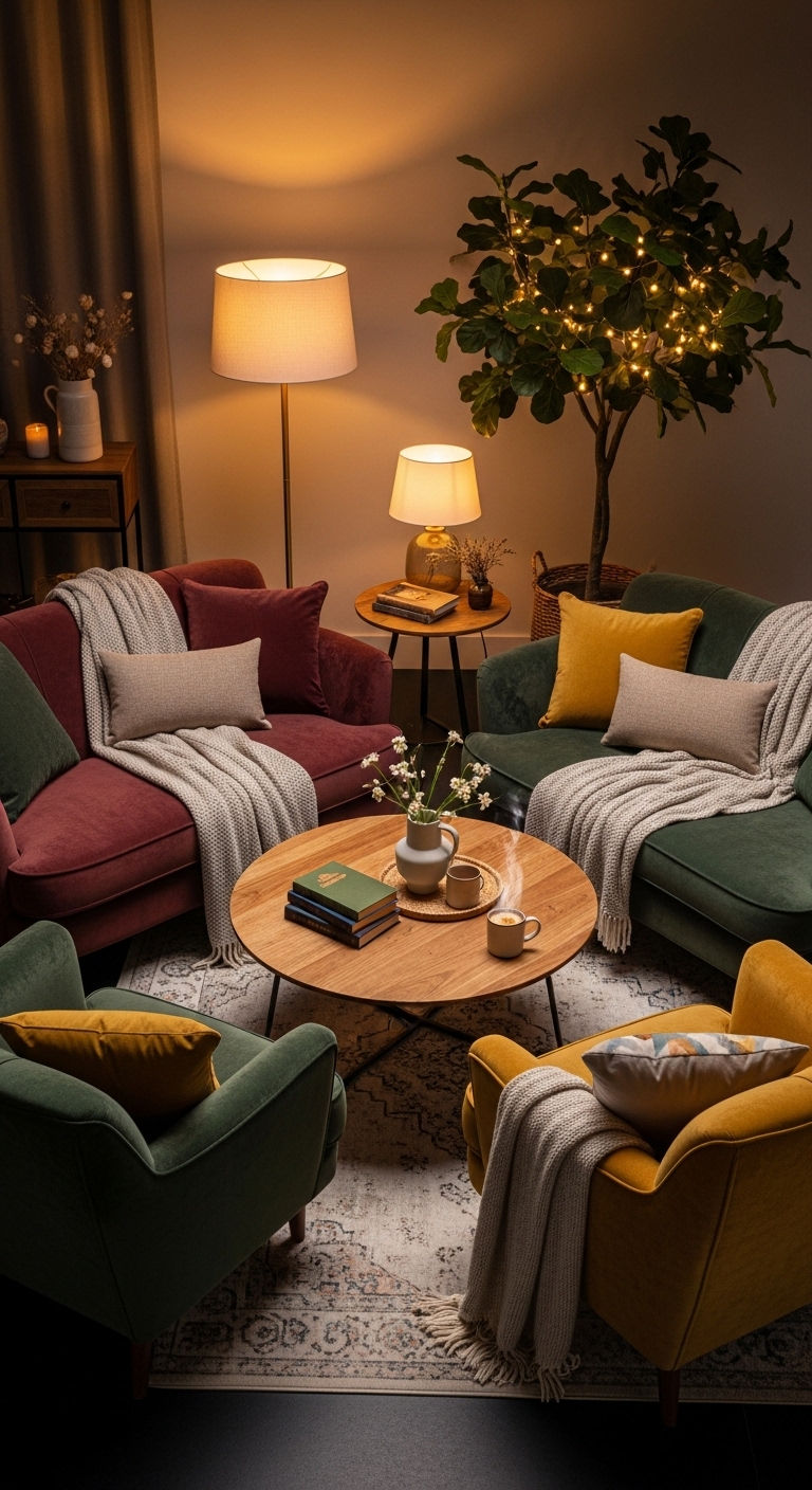 18 Small Living Room Sofa and Chair Layout Ideas for Better Flow 9 9. Cozy Conversation Nook