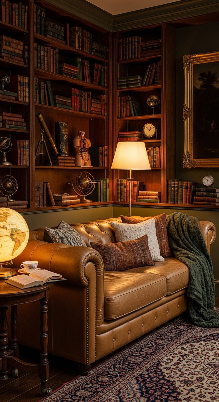 4. Cozy Library Corner