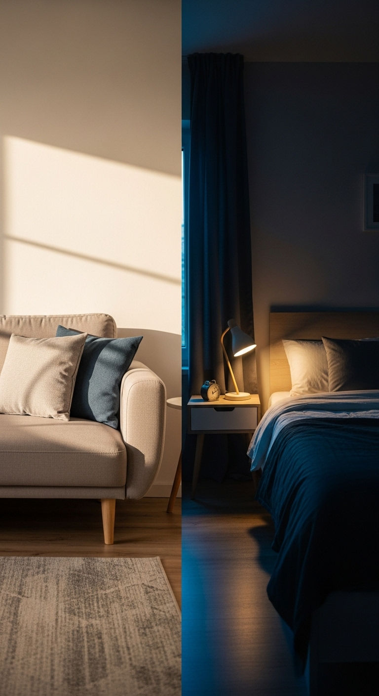 7. Day to Night Sofa Bed Setup