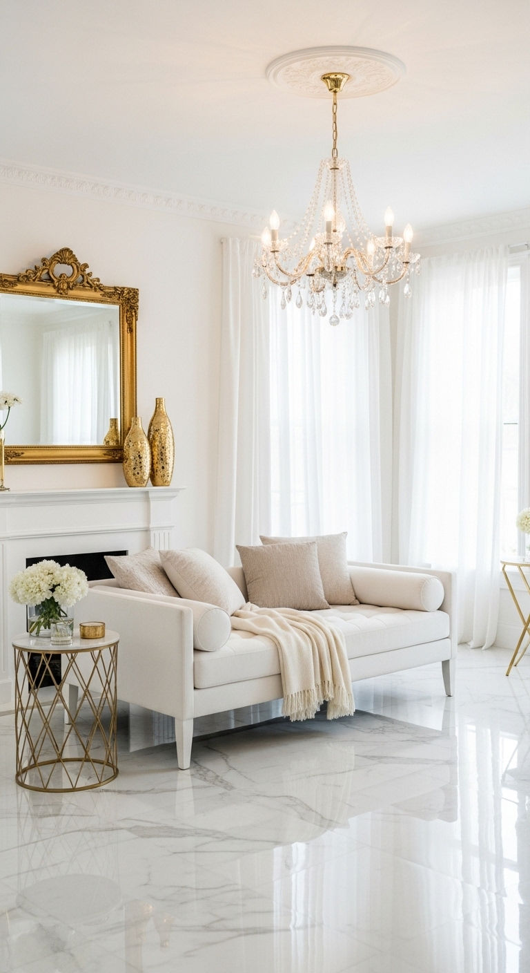 11. Elegant White Daybed Setup