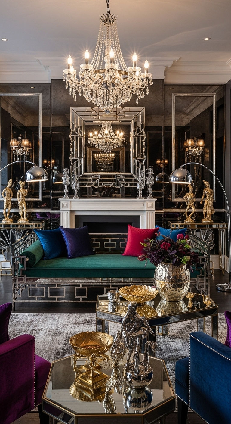 15. Glam Metallic Daybed Look