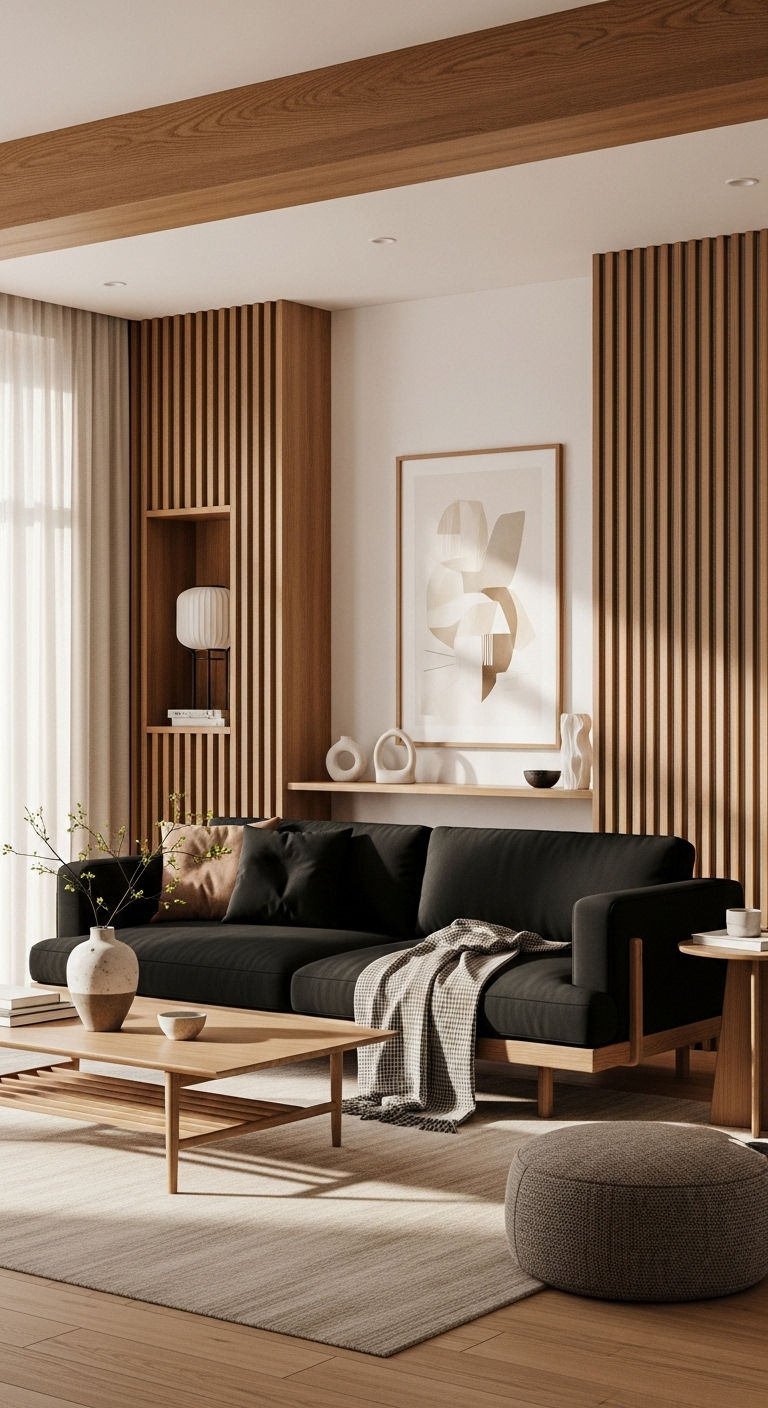 16. Japandi Black Serenity
