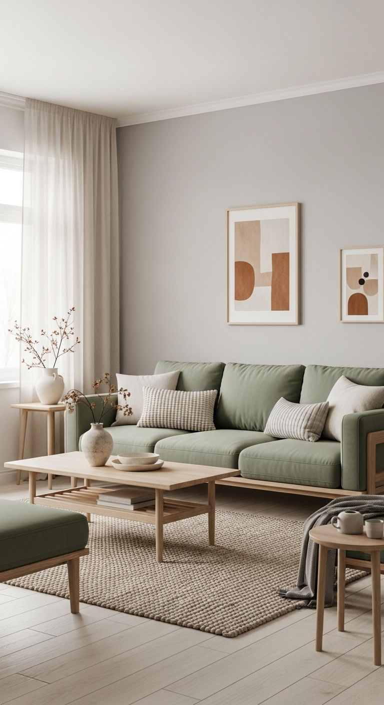 17. Japandi Sage Serenity