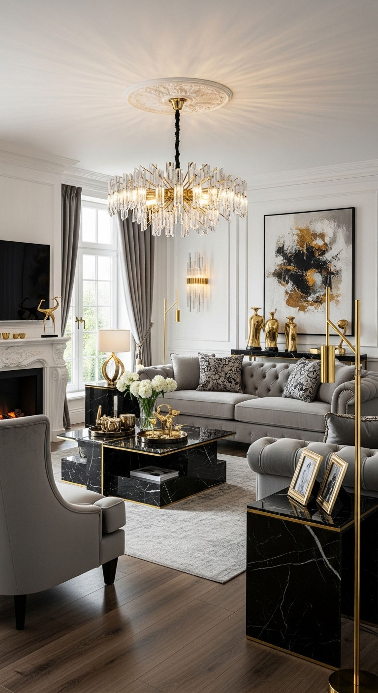 12. Luxe Grey Velvet Dream