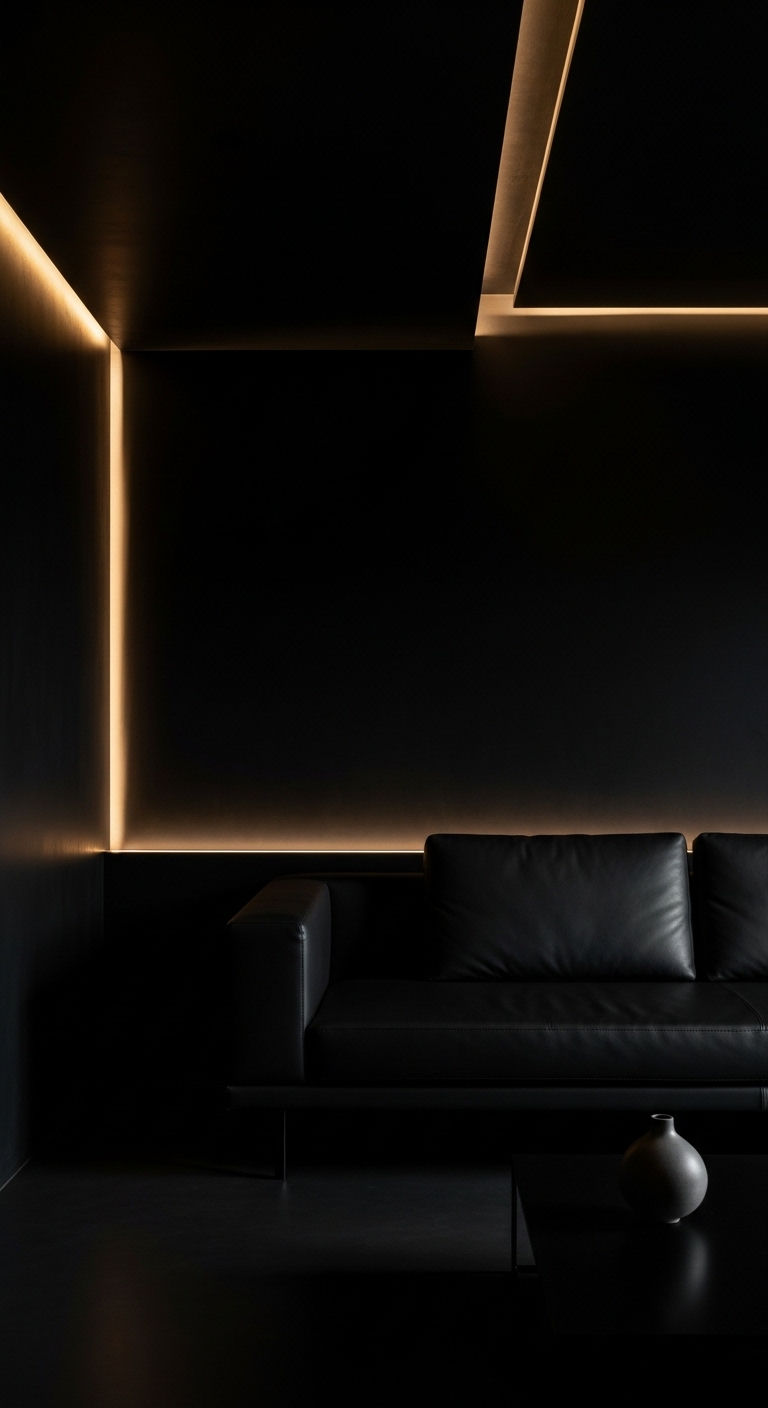7. Minimalist Dark Haven