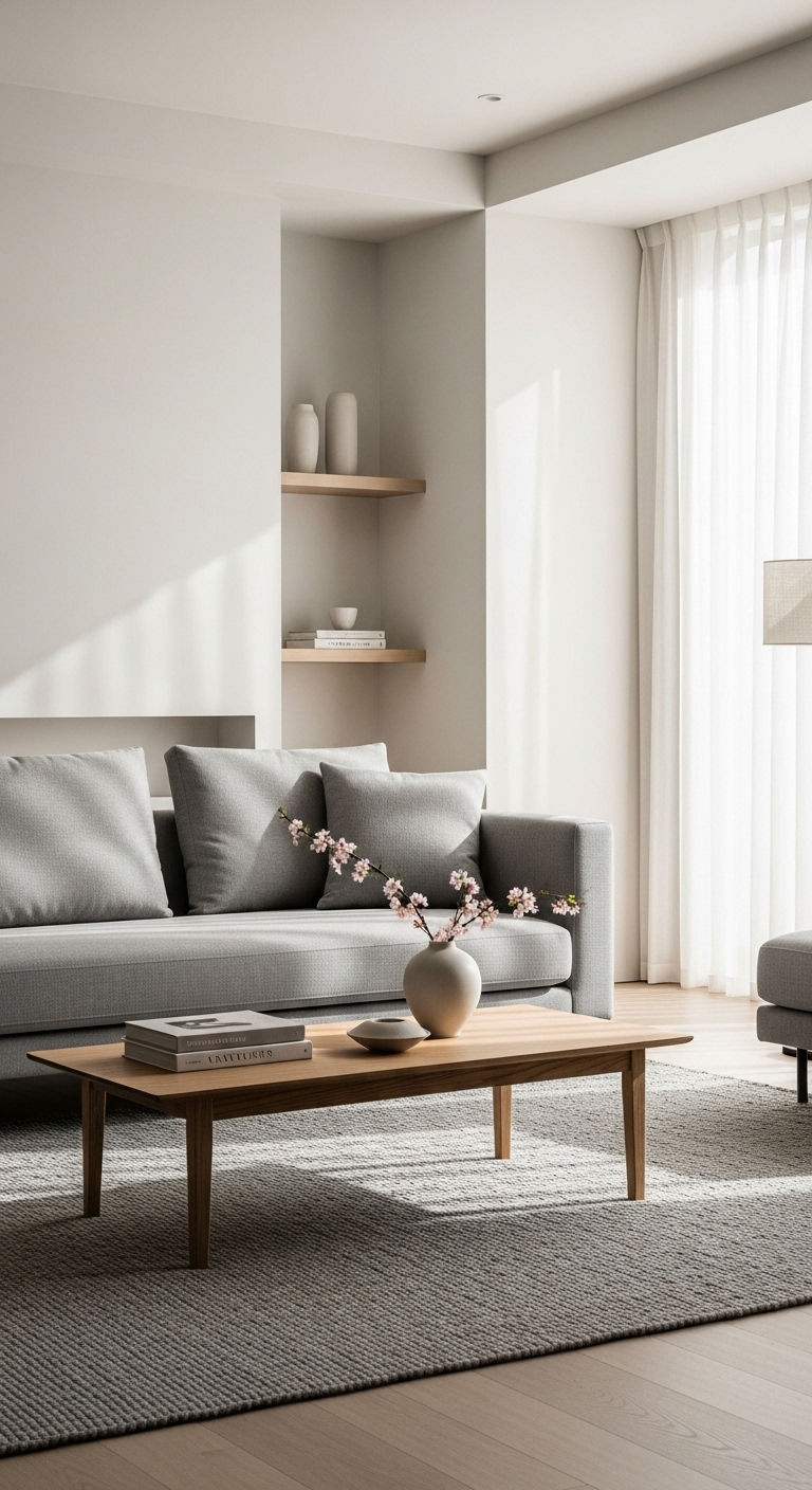 7. Minimalist Grey Serenity