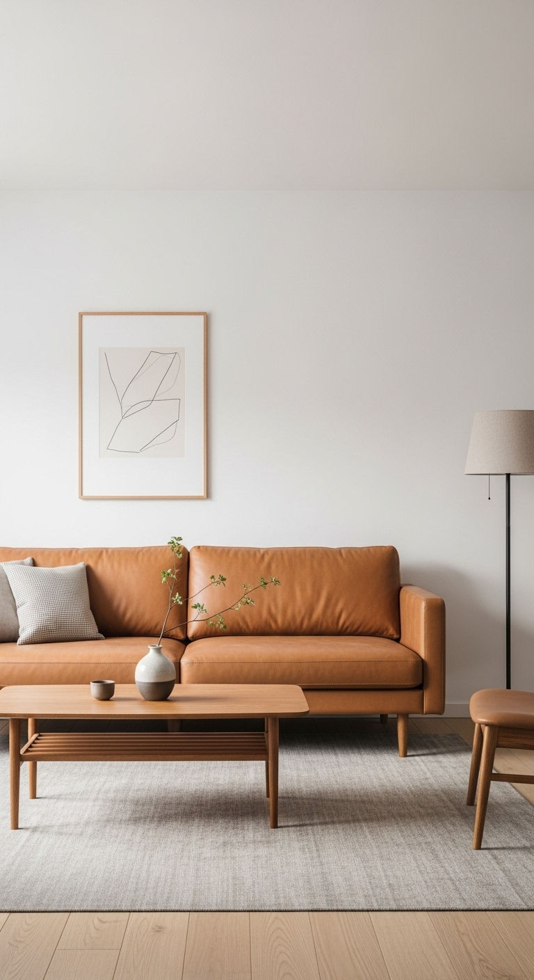 4. Minimalist Leather Calm