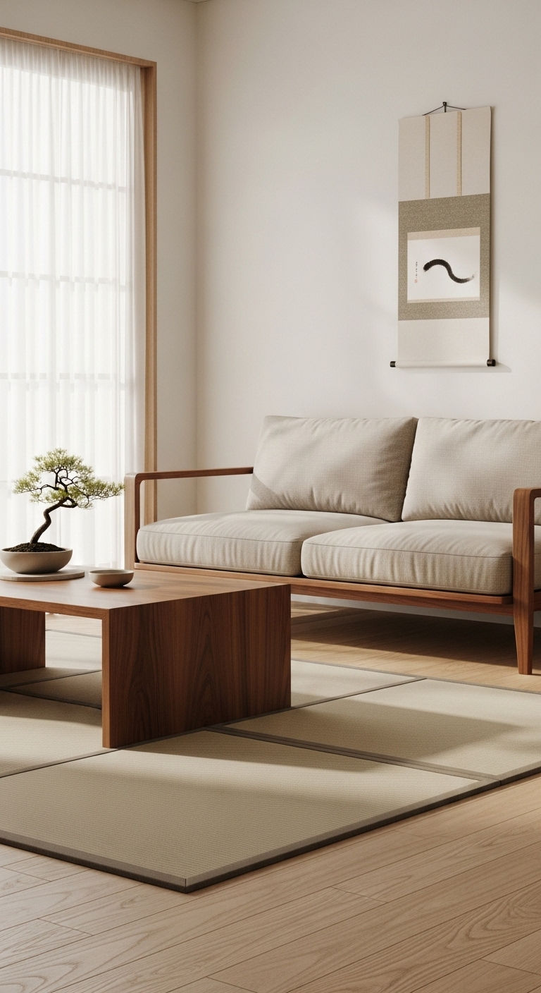 5. Minimalist Zen Lounge