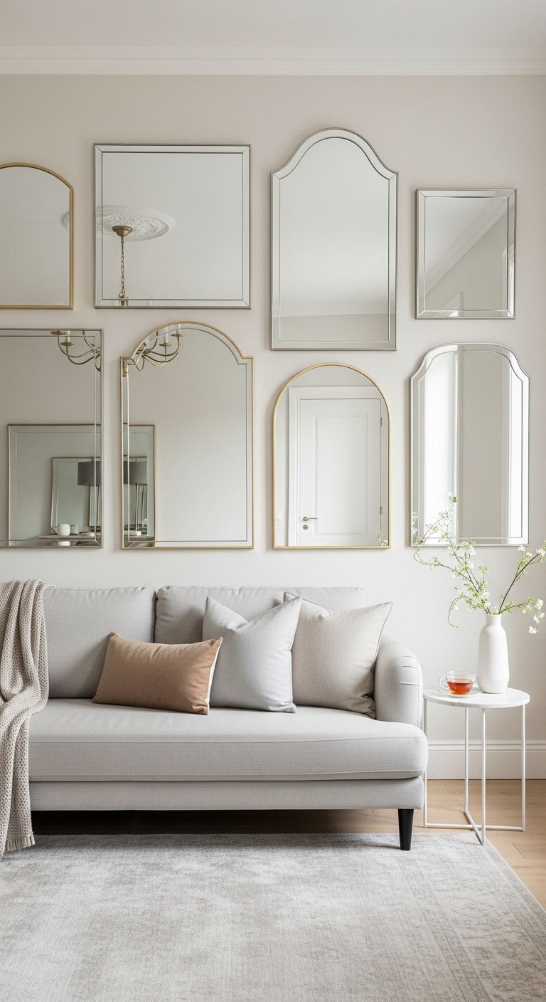 8. Mirror Illusion Wall