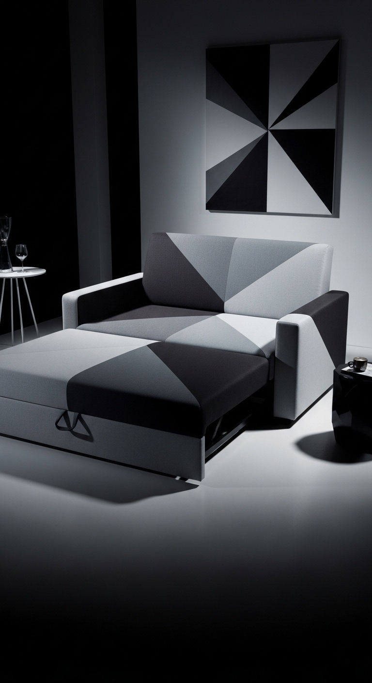 15. Modern Foldable Sofa Bed Design