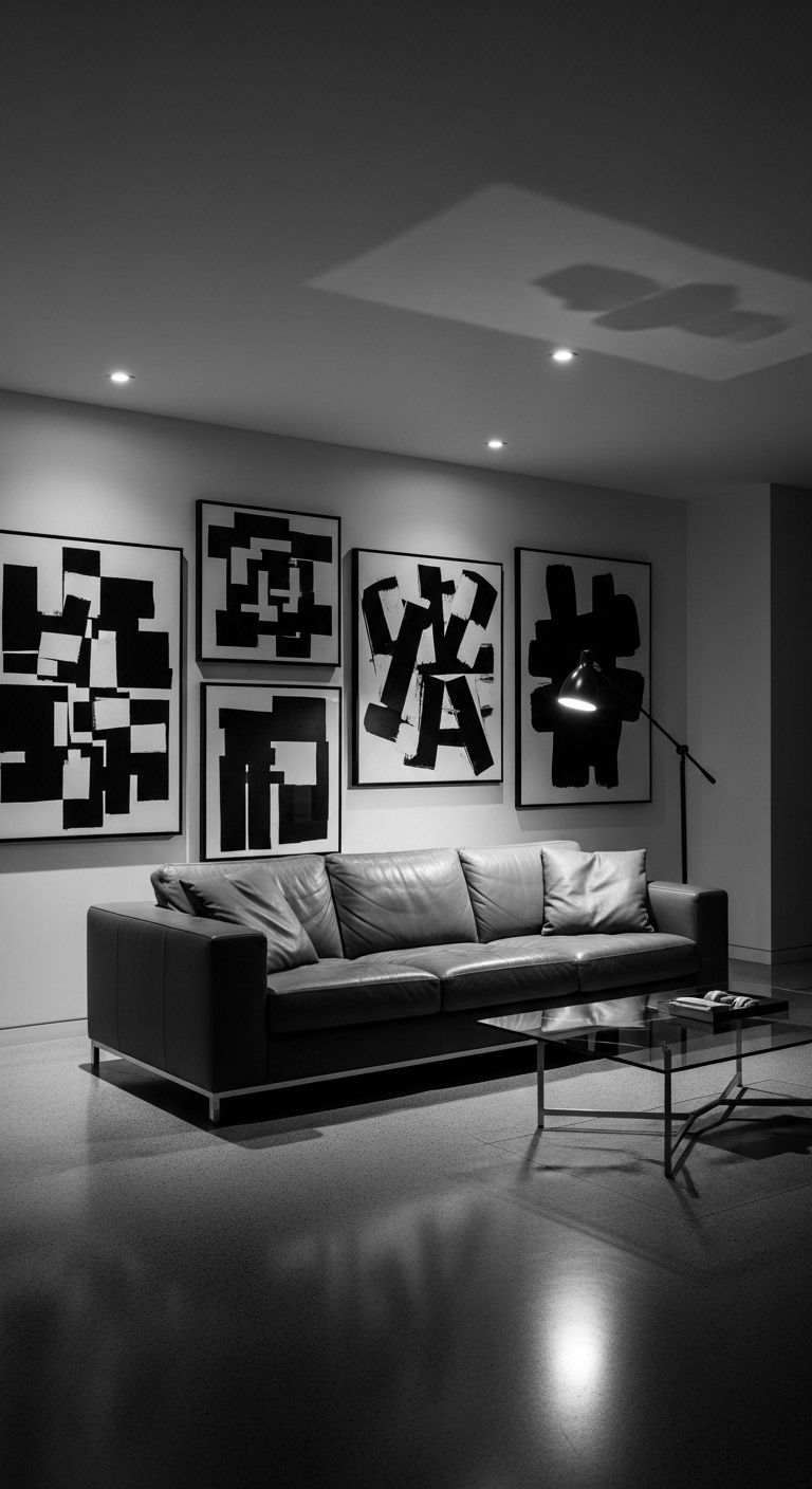 3. Modern Monochrome Elegance