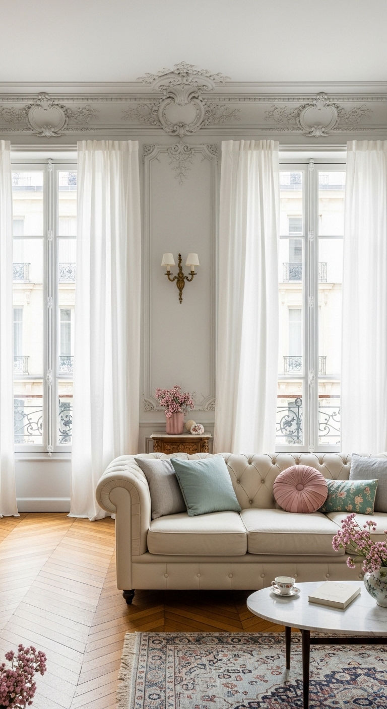 5. Parisian Chic Lounge