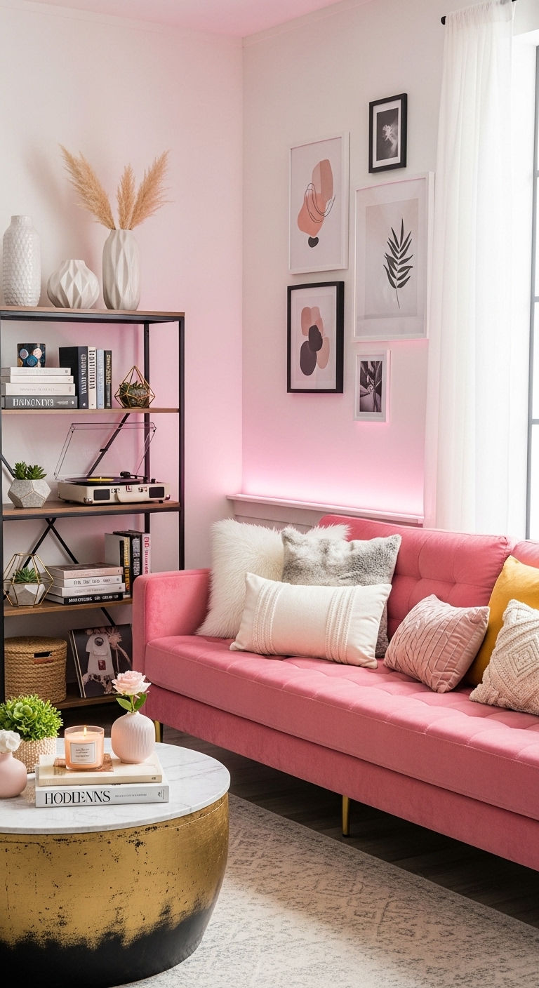 21. Pink Sofa Studio Setup