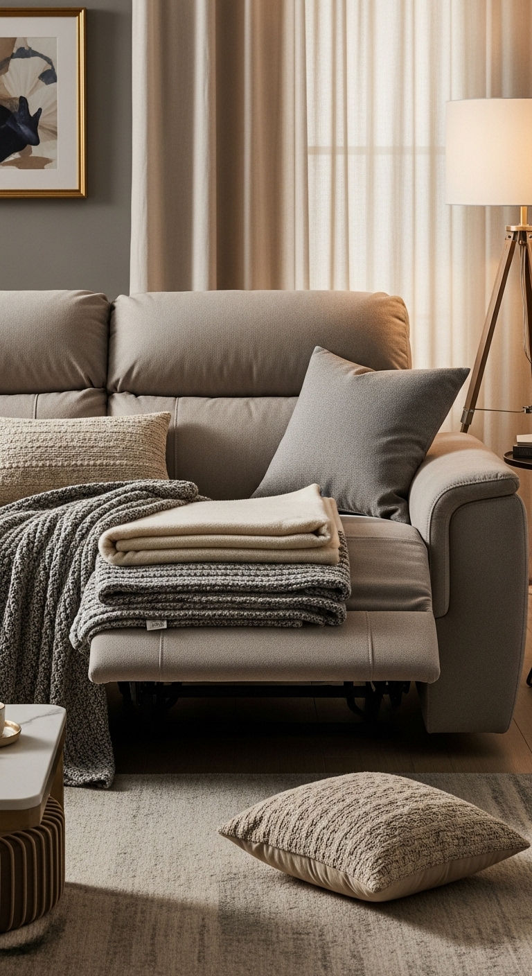 19 Cozy Recliner Sofa Living Room Ideas for Everyday Relaxation 18 17. Plush Comfort Paradise
