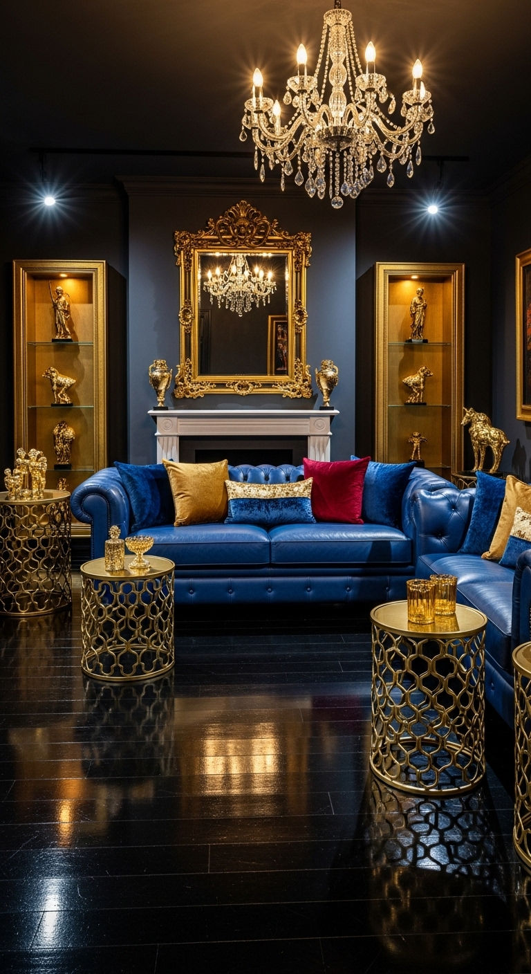 5. Royal Blue Statement Room
