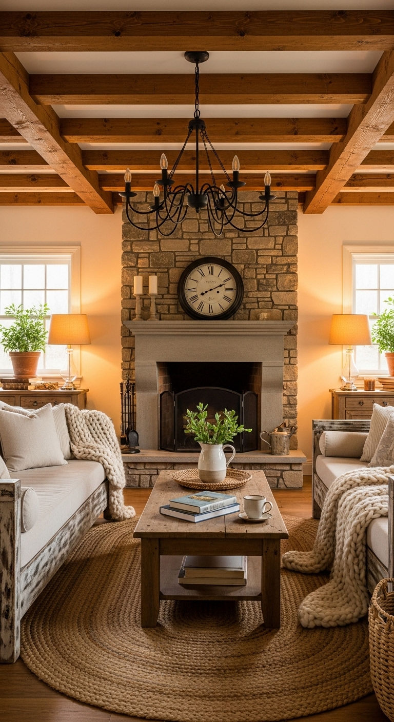 4. Rustic Farmhouse Comfort