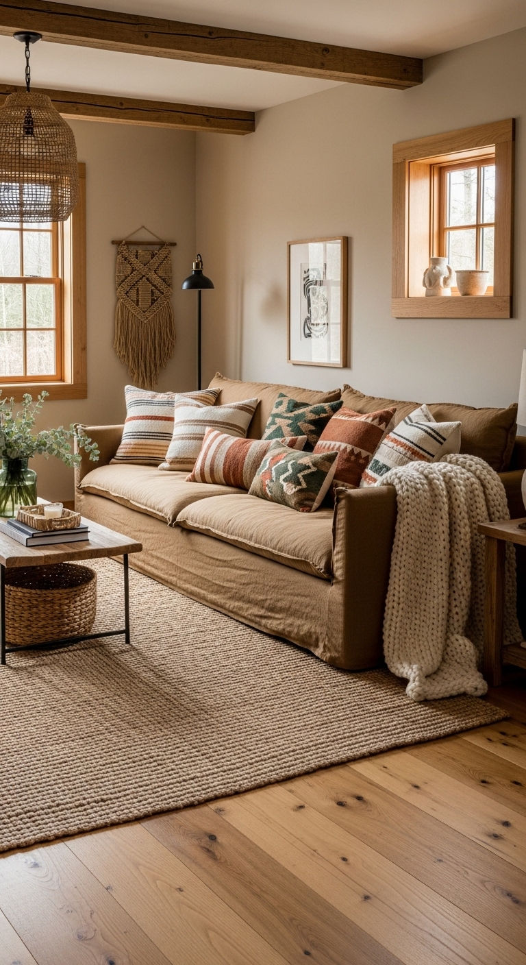 24 Genius Small Living Room Without Sofa Ideas (Minimal & Modern) 19 18. Rustic Floor Living