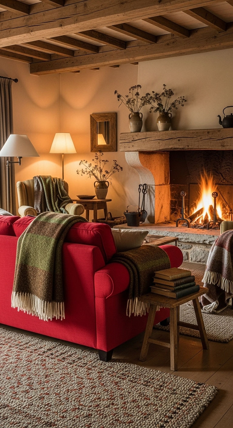 11. Rustic Red Warmth