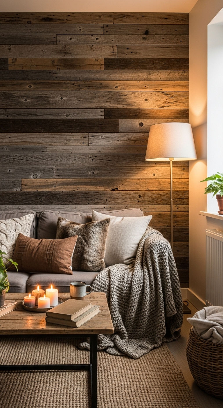 21. Rustic Wood Warmth