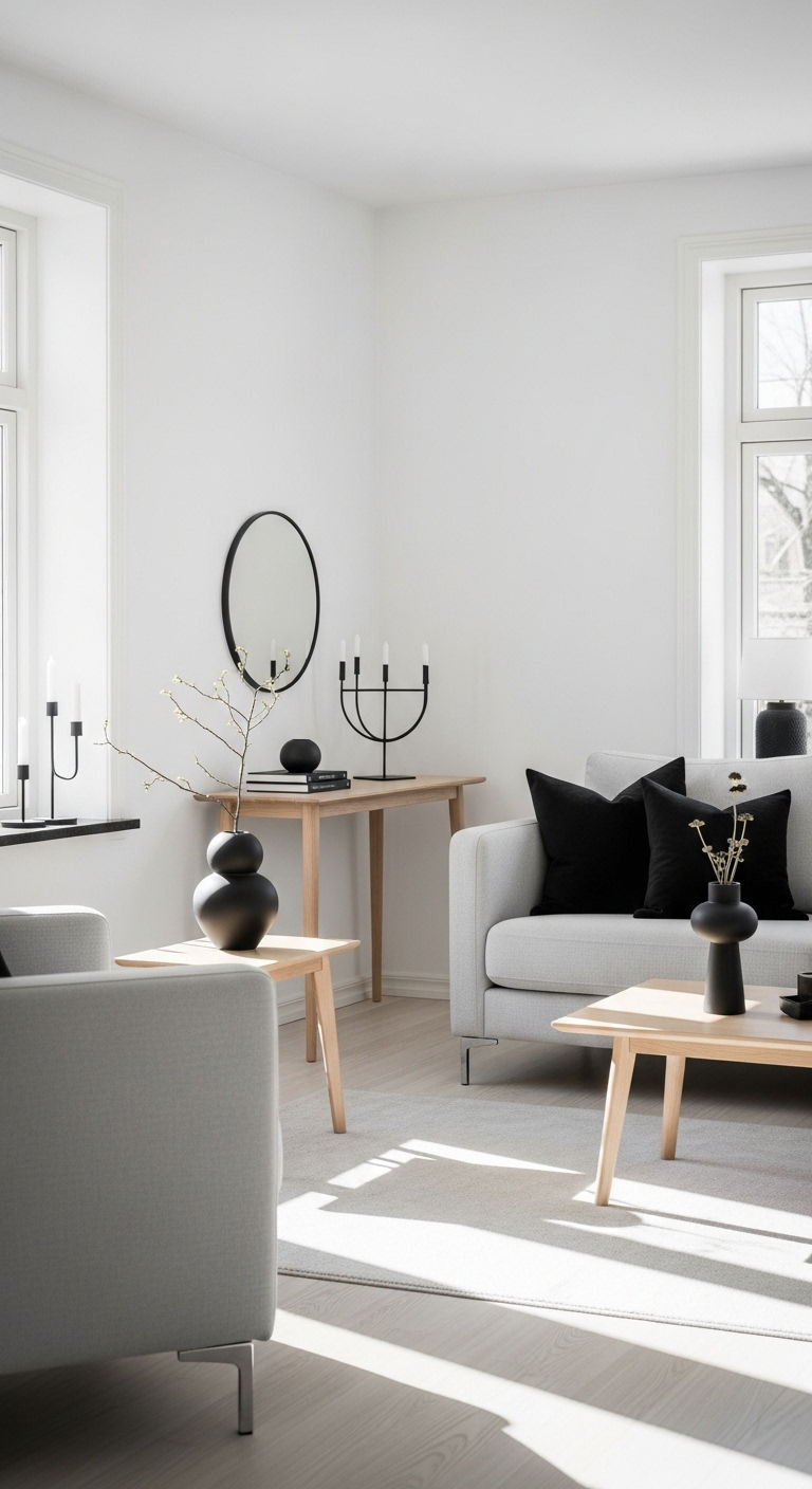 10. Scandinavian Black Touch